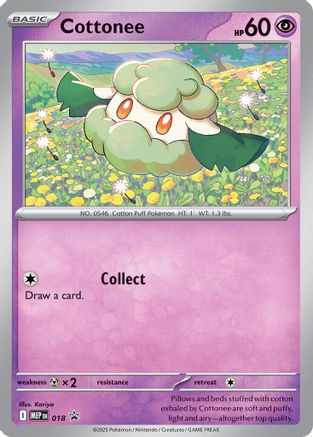 Cottonee (Cosmos Holo) (18) Holofoil [ME Mega Evolution Promo] Pokemon Single Pokémon
