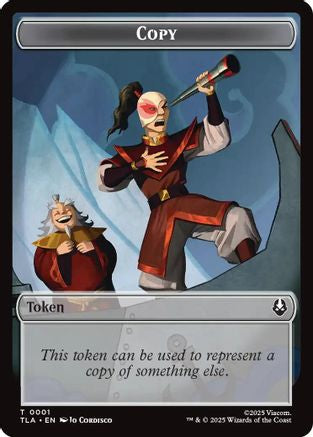 Copy (0001) // Spirit Double-Sided Token (TLA-1 // 3) [Avatar: The Last Airbender] MTG Single Wizards of the Coast