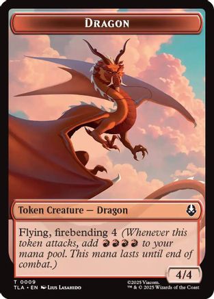 Dragon // Food (0019) Double-Sided Token (TLA-9 // 19) [Avatar: The Last Airbender] MTG Single Wizards of the Coast