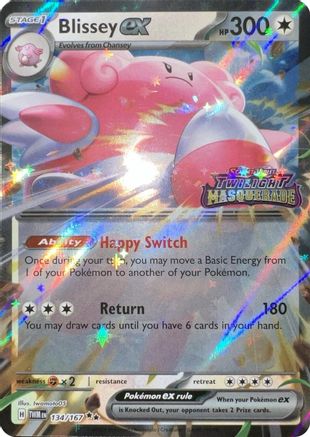 Blissey ex (Twilight Masquerade Stamped) (134) Holofoil [Misc: Cards & Products] Pokemon Single Pokémon