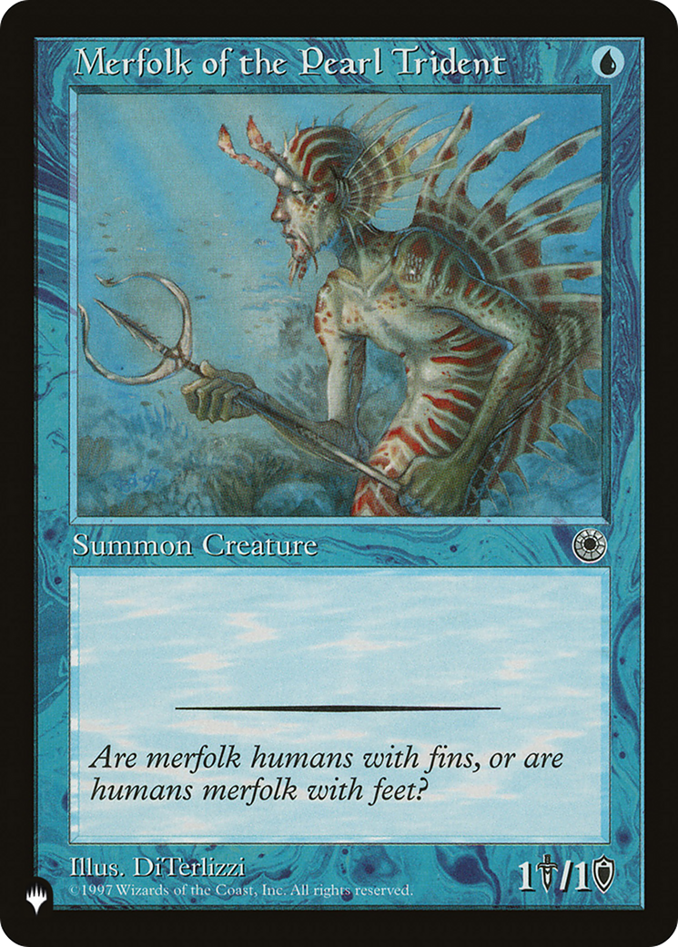 Merfolk of the Pearl Trident (LIST-POR-60) [Mystery Booster] The List MTG Single Wizards of the Coast