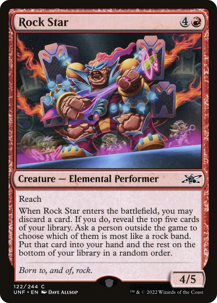 Rock Star (UNF-122) [Unfinity] MTG Single Wizards of the Coast