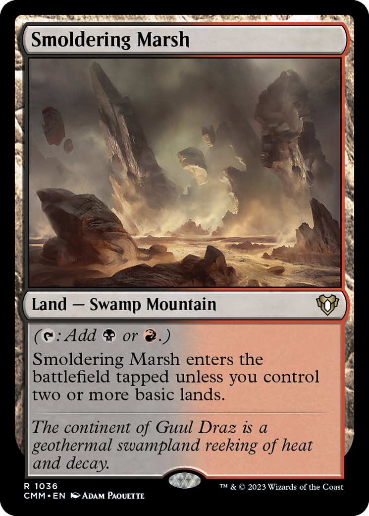 Smoldering Marsh (CMM-1036) [Commander Masters] MTG Single Wizards of the Coast