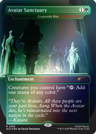Avatar Sanctuary - Cryptolith Rite (Rainbow Foil) (SLD-2293) [Secret Lair] Drop Series Foil MTG Single Wizards of the Coast