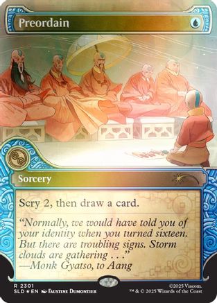Preordain (2301) (Rainbow Foil) (SLD-2301) [Secret Lair] Drop Series Foil MTG Single Wizards of the Coast