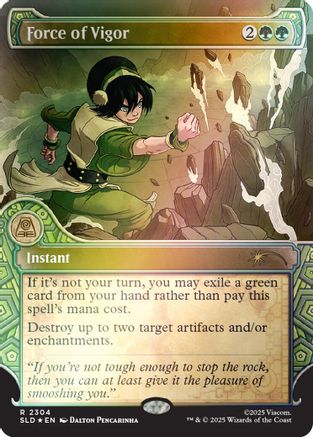 Force of Vigor (Rainbow Foil) (SLD-2304) [Secret Lair] Drop Series Foil MTG Single Wizards of the Coast