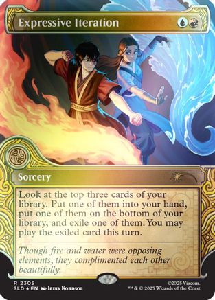 Expressive Iteration (Rainbow Foil) (SLD-2305) [Secret Lair] Drop Series Foil MTG Single Wizards of the Coast