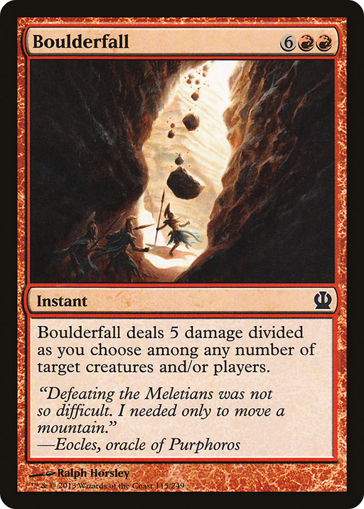 Boulderfall (THS-115) [Theros] Foil MTG Single Wizards of the Coast