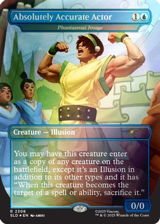Absolutely Accurate Actor - Phantasmal Image (Rainbow Foil) (SLD-2306) [Secret Lair] Drop Series Foil MTG Single Wizards of the Coast