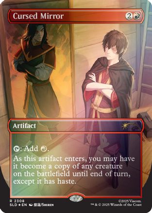 Cursed Mirror (Rainbow Foil) (SLD-2308) [Secret Lair] Drop Series Foil MTG Single Wizards of the Coast