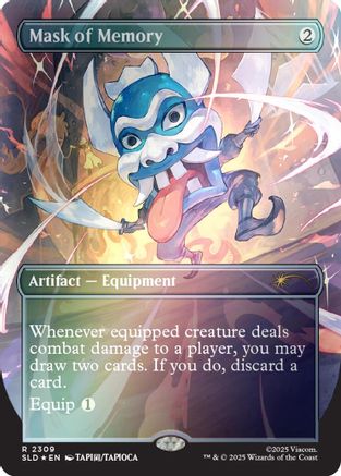 Mask of Memory (Rainbow Foil) (SLD-2309) [Secret Lair] Drop Series Foil MTG Single Wizards of the Coast