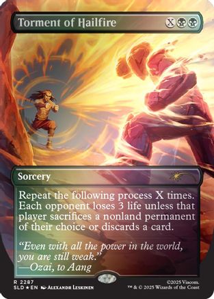 Torment of Hailfire (2287) (Rainbow Foil) (SLD-2287) [Secret Lair] Drop Series Foil MTG Single Wizards of the Coast
