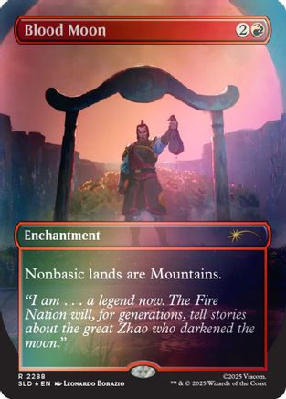 Blood Moon (Rainbow Foil) (SLD-2288) [Secret Lair] Drop Series Foil MTG Single Wizards of the Coast