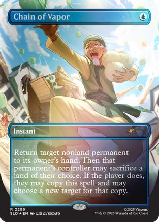 Chain of Vapor (Rainbow Foil) (SLD-2295) [Secret Lair Drop Series] Foil MTG Single Secret Lair Drop Series