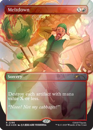 Meltdown (Rainbow Foil) (SLD-2296) [Secret Lair] Drop Series Foil MTG Single Wizards of the Coast