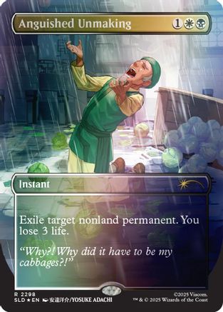 Anguished Unmaking (2298) (Rainbow Foil) (SLD-2298) [Secret Lair] Drop Series Foil MTG Single Wizards of the Coast