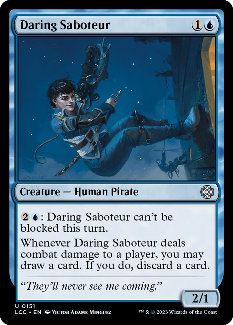 Daring Saboteur (LCC-151) [The Lost Caverns of Ixalan Commander] MTG Single Wizards of the Coast