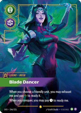 Irelia - Blade Dancer (Overnumbered) (246/221) [Spiritforged] Foil Riftbound Singles Riot Games