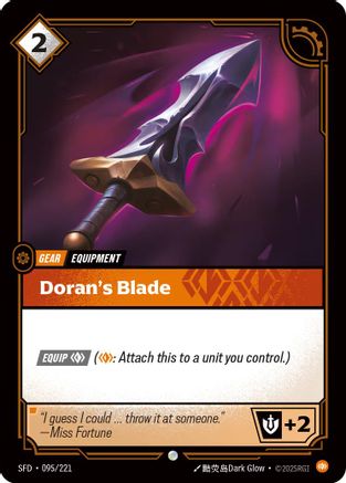 Doran's Blade (095/221) [Spiritforged] Foil Riftbound Singles Riot Games