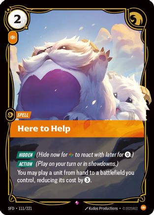 Here to Help (111/221) [Spiritforged] Foil Riftbound Singles Riot Games