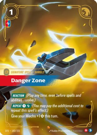Danger Zone (182/221) [Spiritforged] Foil Riftbound Singles Riot Games