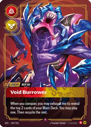 Rek'sai - Void Burrower (187/221) [Spiritforged] Foil Riftbound Singles Riot Games