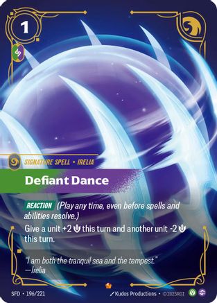 Defiant Dance (196/221) [Spiritforged] Foil Riftbound Singles Riot Games