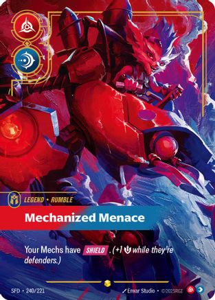 Rumble - Mechanized Menace (Overnumbered) (240/221) [Spiritforged] Foil Riftbound Singles Riot Games