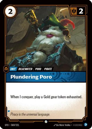 Plundering Poro (069/221) [Spiritforged] Foil Riftbound Singles Riot Games