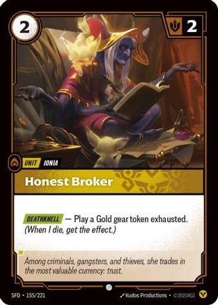 Honest Broker (155/221) [Spiritforged] Riftbound Singles Riot Games
