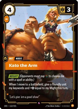 Kato the Arm (112/221) [Spiritforged] Foil Riftbound Singles Riot Games
