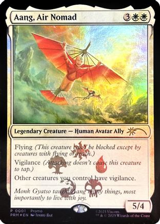 Aang, Air Nomad (MEDIA-001) [Misc] Media Promos Foil MTG Single Wizards of the Coast