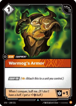 Warmog's Armor (108/221) [Spiritforged] Foil Riftbound Singles Riot Games