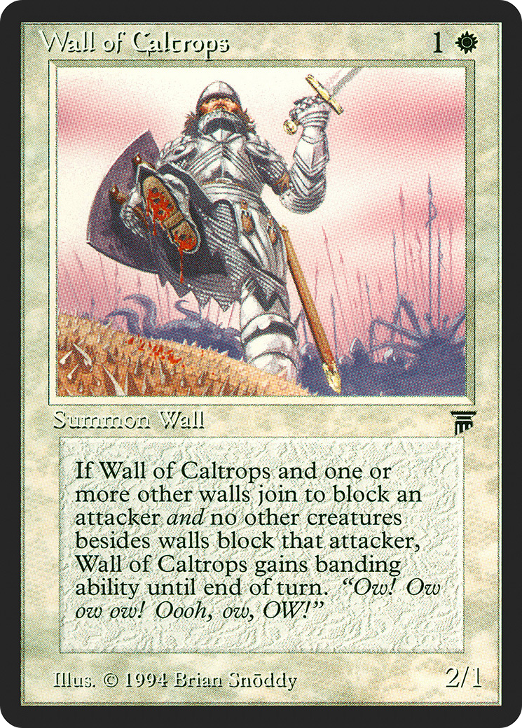 Wall of Caltrops (LEG-042) [Oldschool] Legends MTG Single Wizards of the Coast
