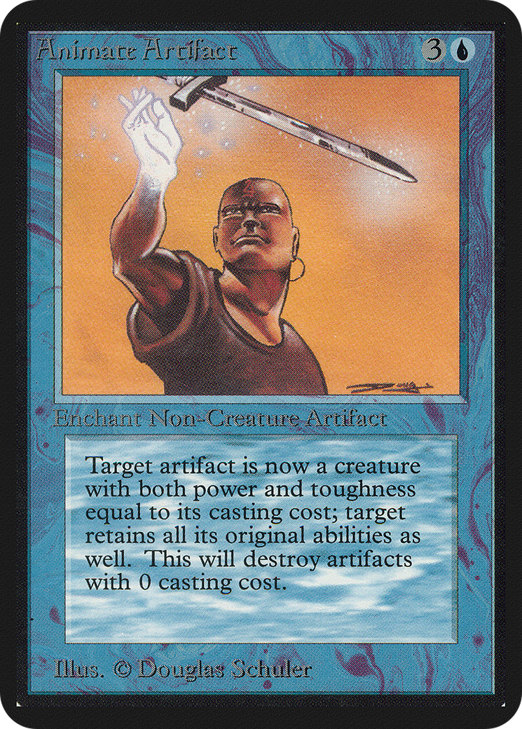 Animate Artifact (LEA-) [Oldschool] Limited Edition Alpha MTG Single Wizards of the Coast