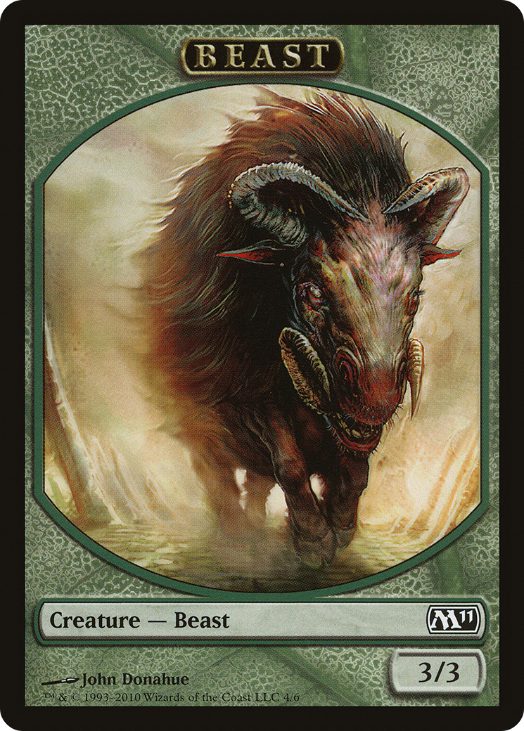 Beast Token (M11-004) [Tokens] Magic 2011 Tokens MTG Single Wizards of the Coast