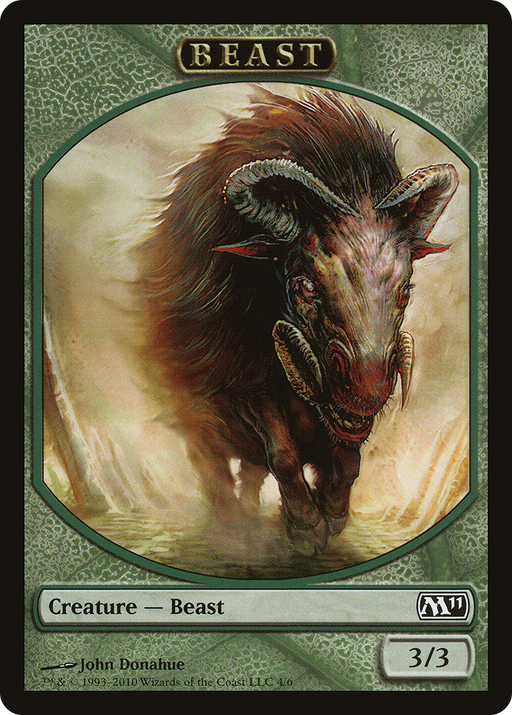 Beast Token (M11-004) [Tokens] Magic 2011 Tokens MTG Single Wizards of the Coast