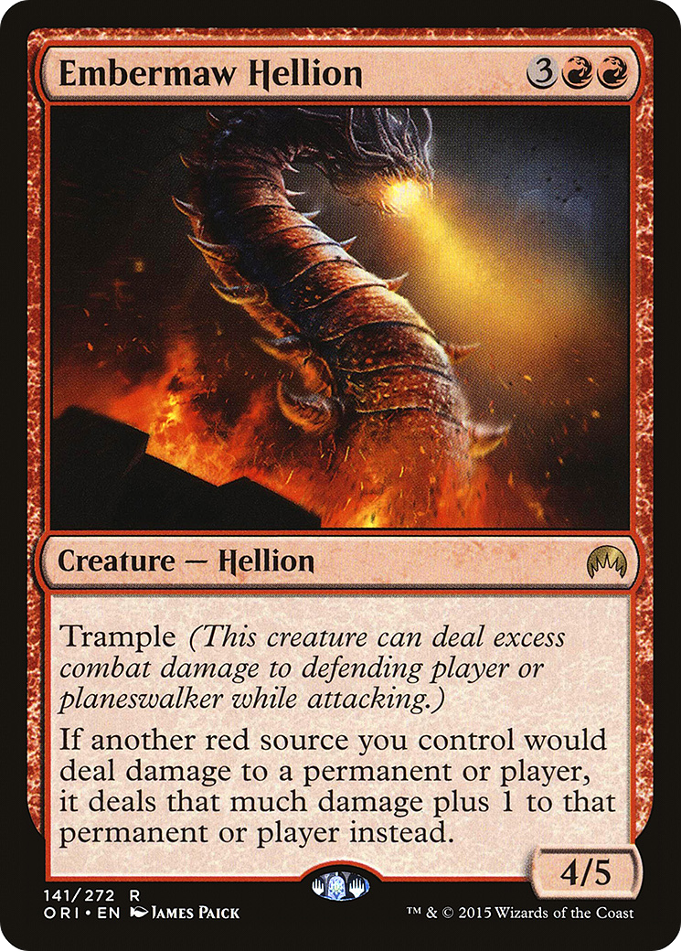 Embermaw Hellion (ORI-141) [Magic Origins] Foil MTG Single Wizards of the Coast