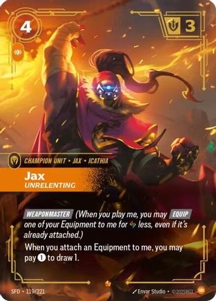 Jax - Unrelenting (119/221) [Spiritforged] Foil Riftbound Singles Riot Games