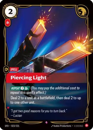 Piercing Light (023/221) [Spiritforged] Foil Riftbound Singles Riot Games