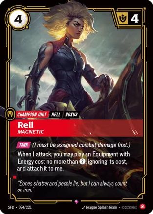 Rell - Magnetic (024/221) [Spiritforged] Foil Riftbound Singles Riot Games