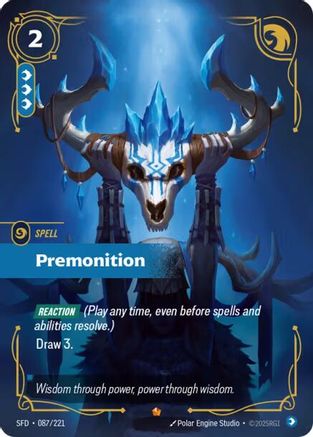 Premonition (087/221) [Spiritforged] Foil Riftbound Singles Riot Games