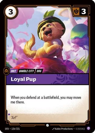 Loyal Pup (126/221) [Spiritforged] Riftbound Singles Riot Games