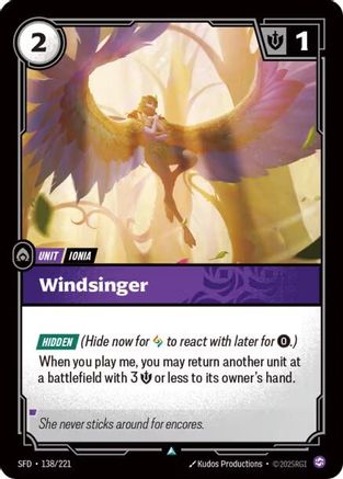 Windsinger (138/221) [Spiritforged] Foil Riftbound Singles Riot Games