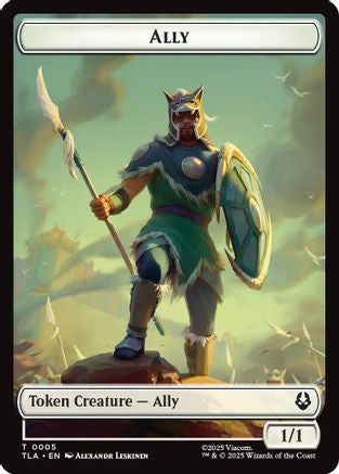 Ally (0005) // Soldier (0002) Double-Sided Token (TLA-5 // 2) [Avatar: The Last Airbender] MTG Single Wizards of the Coast