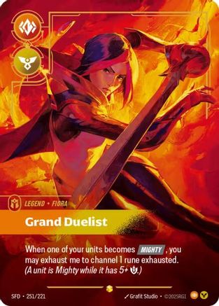 Fiora - Grand Duelist (Overnumbered) (251/221) [Spiritforged] Foil Riftbound Singles Riot Games