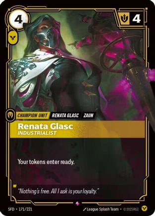 Renata Glasc (171/221) [Spiritforged] Foil Riftbound Singles Riot Games