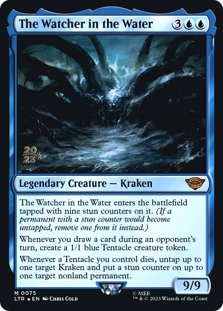 The Watcher in the Water (PRE-075) [Tales of Middle-earth Promos] Foil MTG Single Wizards of the Coast