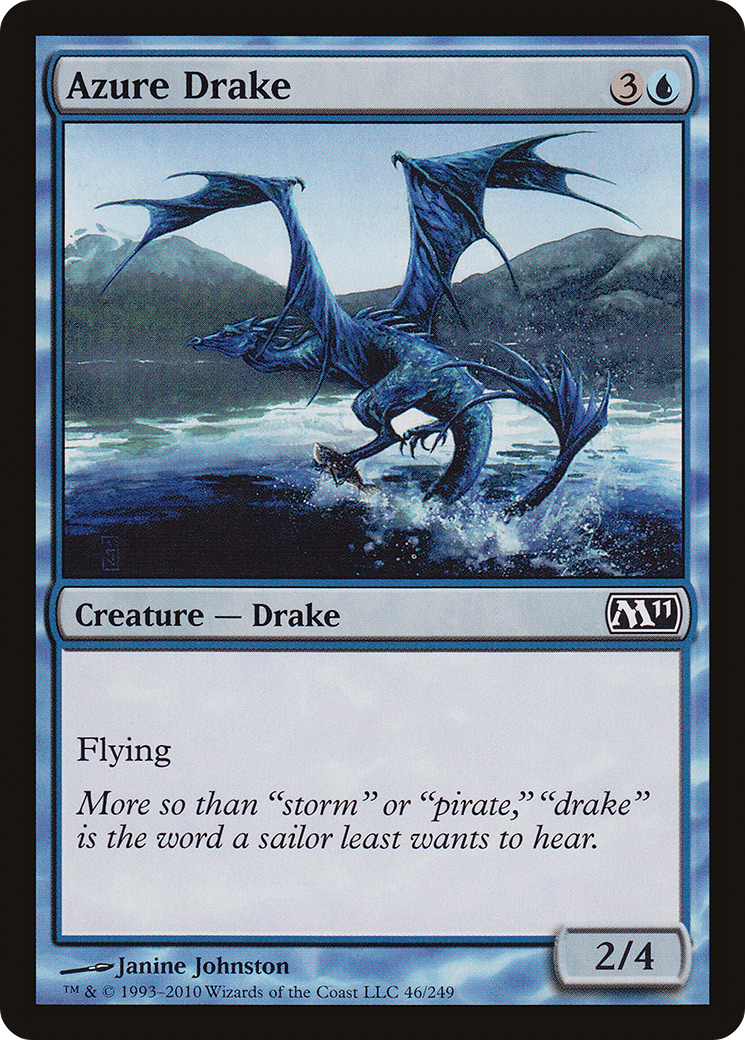 Azure Drake (M11-046) [Magic 2011] MTG Single Wizards of the Coast