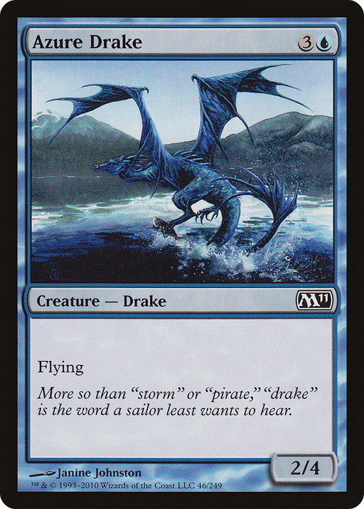 Azure Drake (M11-046) [Magic 2011] MTG Single Wizards of the Coast